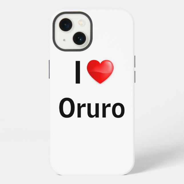 Coque iPhone I love oruro (Verso)