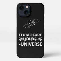 I Phone Case "C'est déjà votre univers" Blanc