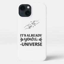 I Phone Case "C'est déjà votre univers" Noir