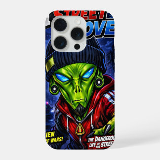 Coque iPhone 15 Pro I Street Love – Urban Alien Comic Cover Art