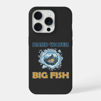 Coque iPhone 15 Pro Ice Fishing For Walleye Hard Water Big Fish Gift