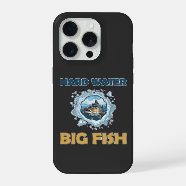 Coque iPhone Ice Fishing For Walleye Hard Water Big Fish Gift (Verso)
