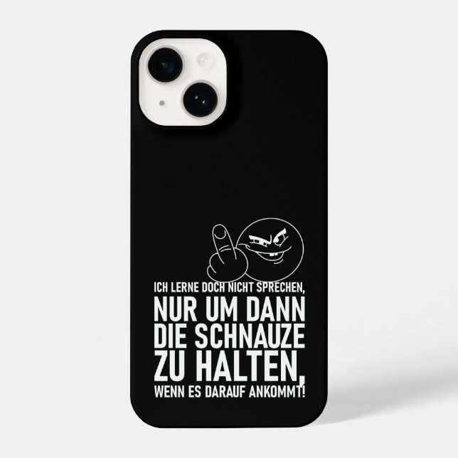 COQUE iPhone ICH LERNE DOCH NICHT SPRECHEN (Verso)
