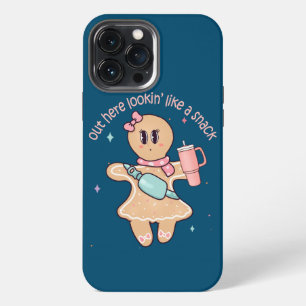 Etui iPhone 13 Pro Max Ici, on dirait un snack - Gâteau en forme de sapin