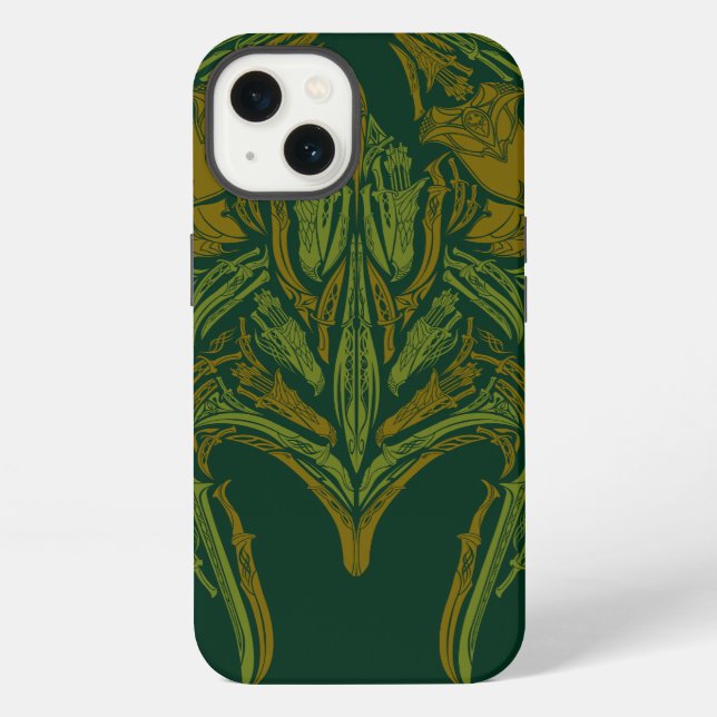 Coque iPhone Icône Casque d'armes elfe (Verso)