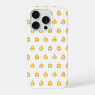 Coque iPhone 15 Pro Icône de flamme de feu minimaliste Graphique esthé