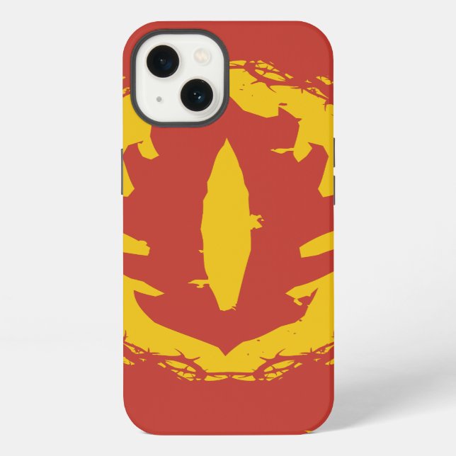 Coque iPhone Icône de l'oeil de Sauron (Verso)