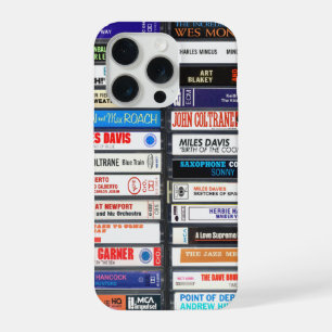 Coque iPhone 15 Pro Idée cadeau pour amateur de jazz - Cassette de mus
