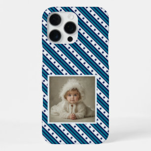 Coque iPhone 16 Pro Max Idées de cadeaux de Noël classiques à motif rayé
