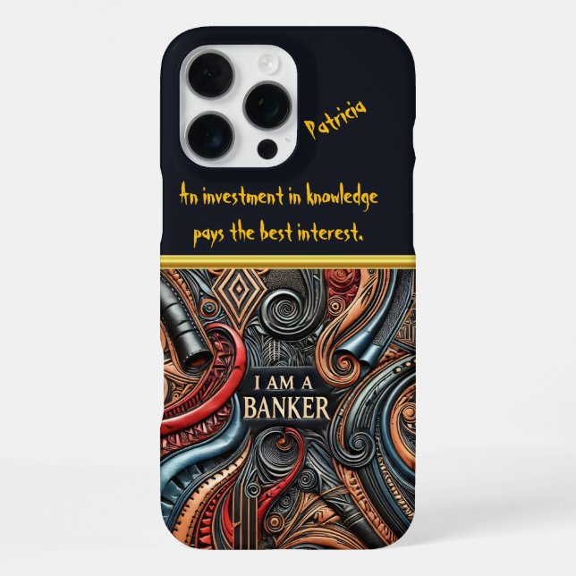 Coque iPhone Identité bancaire vive (Verso)