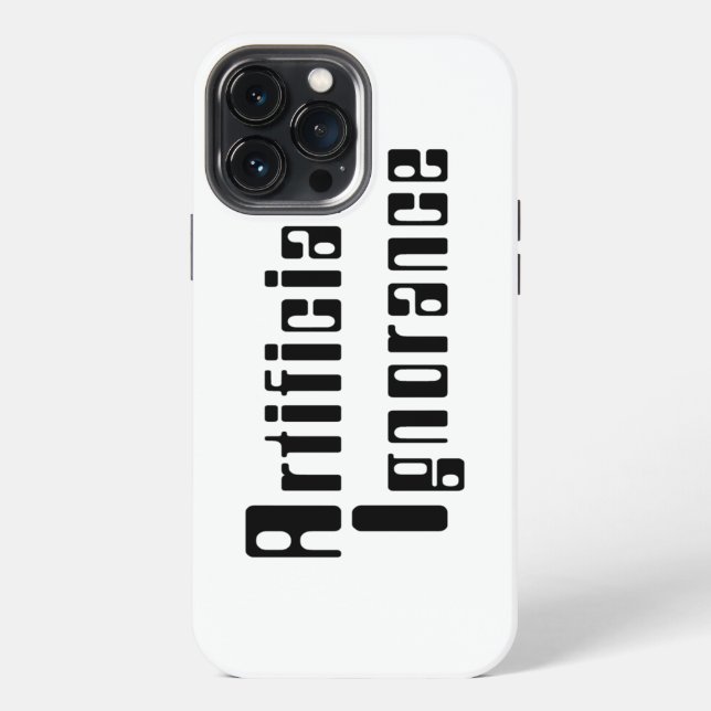 Coque iPhone Ignorance Artificielle (Verso)