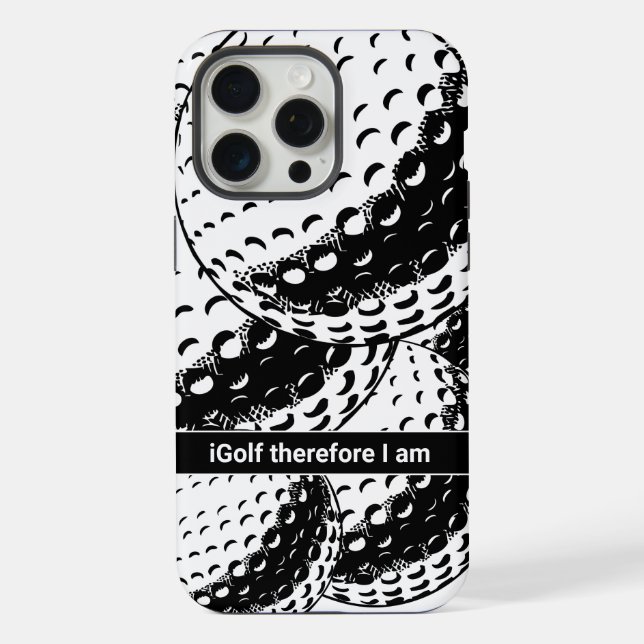 Coque iPhone iGolf Abstrait Humour Golf Drôle (Verso)