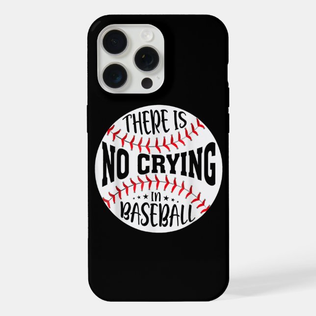 Coque iPhone Il N'Y A Pas De Pleurage Au Baseball (Verso)