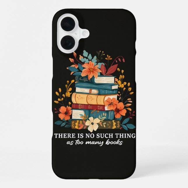 Coque iPhone Il n'y a pas trop de livres (Verso)
