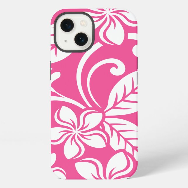 COQUE iPhone ÎLE PLUMERIA (ROSE MELON) (Verso)