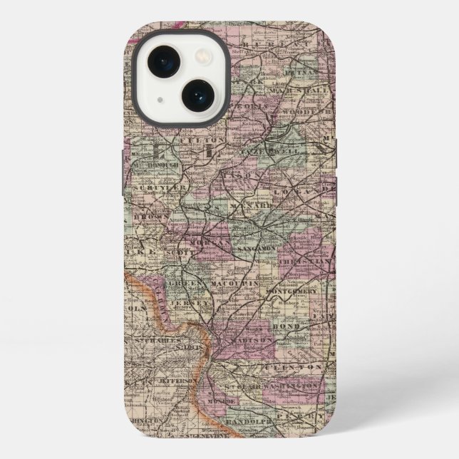 Coque iPhone Illinois 10 (Verso)
