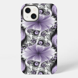 Etui iPhone 13 Illusion de lilas Art floral abstrait fantastique