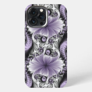 Etui iPhone 13 Pro Max Illusion de lilas Art floral abstrait fractal Fant