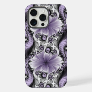 Coque iPhone 15 Pro Max Illusion de lilas Art floral abstrait fractal Fant
