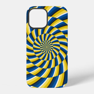 Coque iPhone 12 Illusion de mouvement optique Arrière-plan vintage