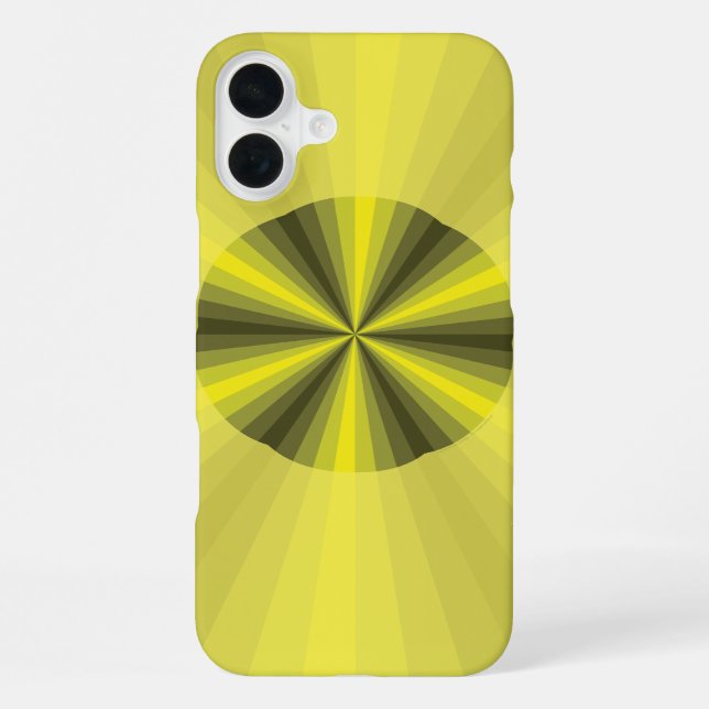 Coque iPhone Illusion optique Coque-Coque Jaune (Verso)
