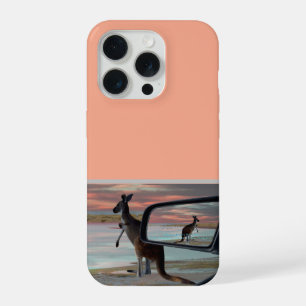 Coque iPhone 15 Pro Illusions d'art des brises marines de kangourou,