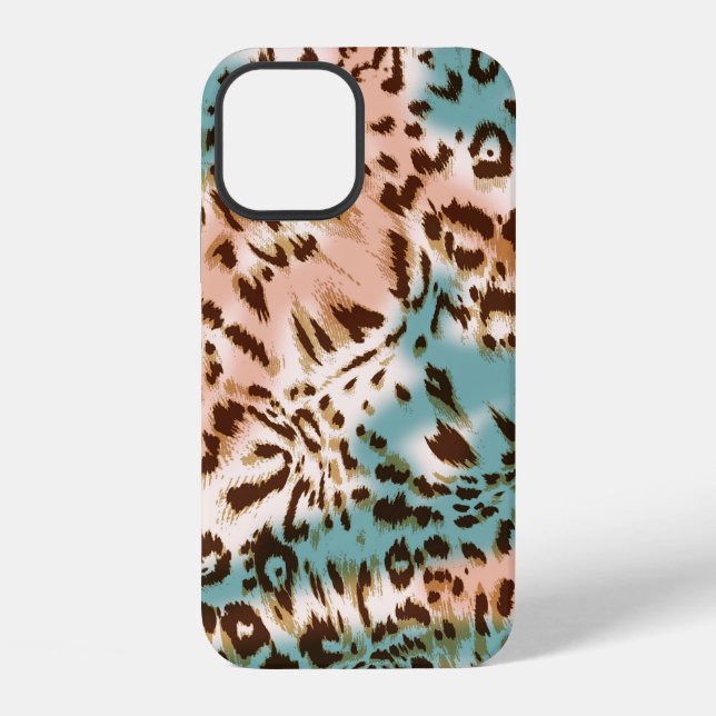 Coque iPhone Illustration à motif léopard, impression d'animal  (Verso)