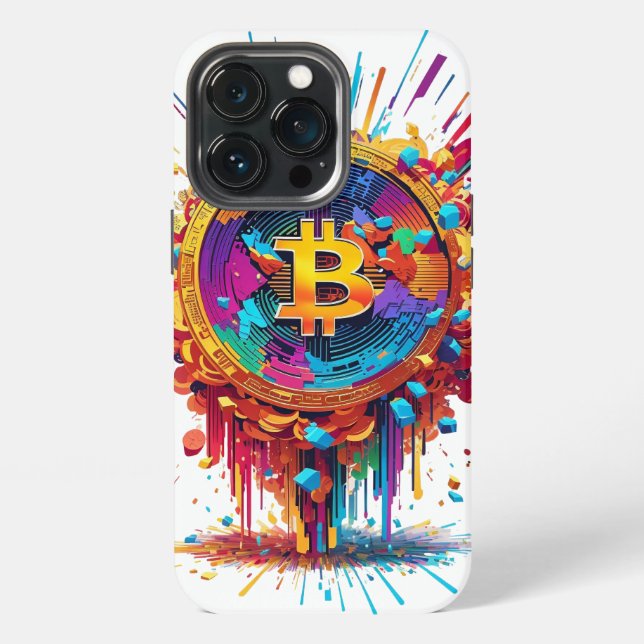 Coque iPhone Illustration Bitcoin (Dos)