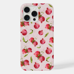 Coque iPhone 15 Pro Max Illustration botanique de grenade dessinée à la ma