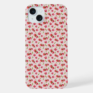 Coque iPhone 15 Plus Illustration botanique de grenade dessinée à la ma