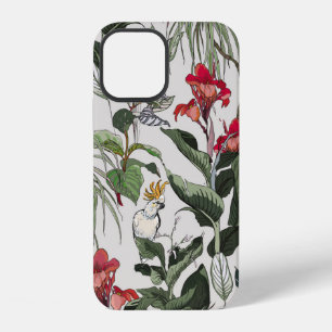 Coque iPhone 12 Illustration botanique dessinée à la main sans cou