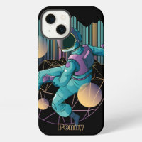Illustration d'astronaute de techno moderne