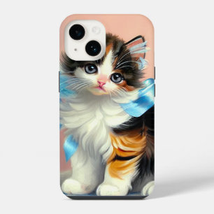 Coque Pour iPhone 14 Illustration de chaton calico vintage
