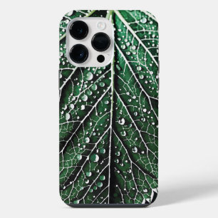 Coque Pour Pour iPhone 14 Pro Max Illustration de feuille macro