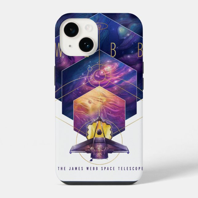 Coque iPhone Illustration de l'art du télescope spatial James W (Verso)