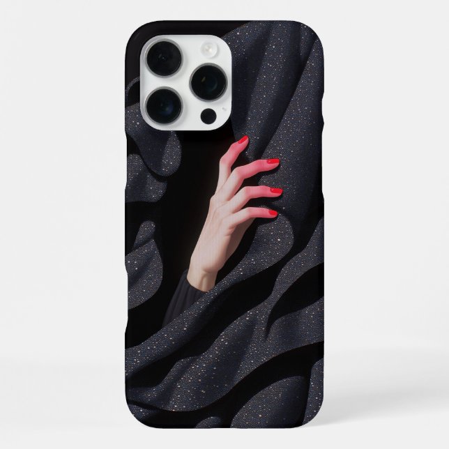 Coque iPhone Illustration de main de hijab étoilé caché (Verso)