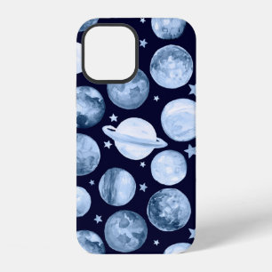 Coque iPhone 12 Illustration de motif aquarelle de la galaxie de l