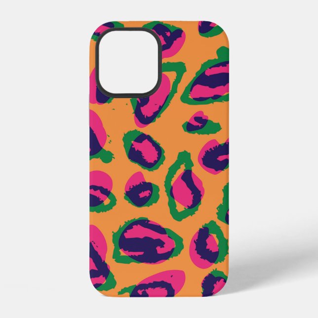 Coque iPhone Illustration de patte d'imprimé d'animal léopard à (Verso)