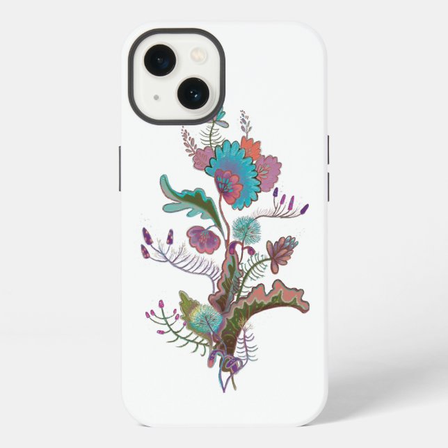 Coque iPhone illustration de plantes décoratives  (Verso)