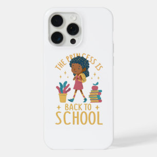 Coque iPhone 15 Pro Max Illustration de princesse mignonne pour la rentrée