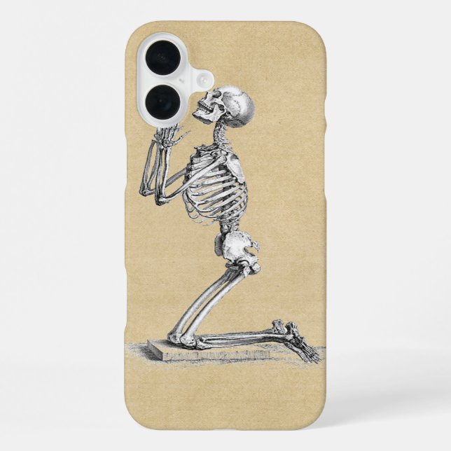 Coque iPhone Illustration de squelette anatomique (Verso)