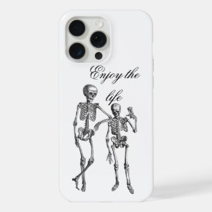 Coque iPhone 15 Pro Max Illustration de squelettes dansants