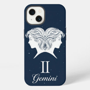 Etui iPhone 13 Illustration du signe du zodiaque Gémeaux avec dua