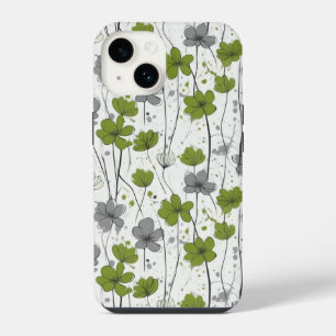 Coque Pour iPhone 14 Illustration florale, fleurs sauvages abstraites,