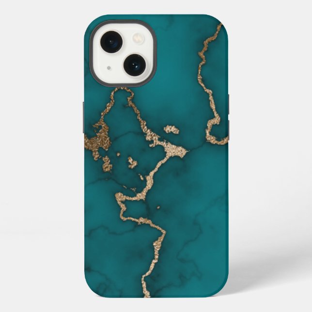 Coque iPhone Illustration marbre Abstrait Cute (Verso)