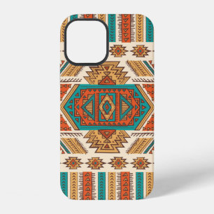 Coque iPhone 12 Illustration sans couture ethnique vintage tribale