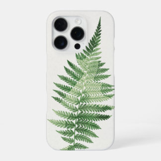 Coque iPhone 16 Pro Illustration végétale minimaliste de la fougère ve