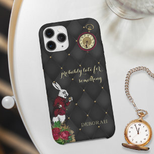 Coque iPhone 15 Pro Illustration vintage Alice au pays des merveilles