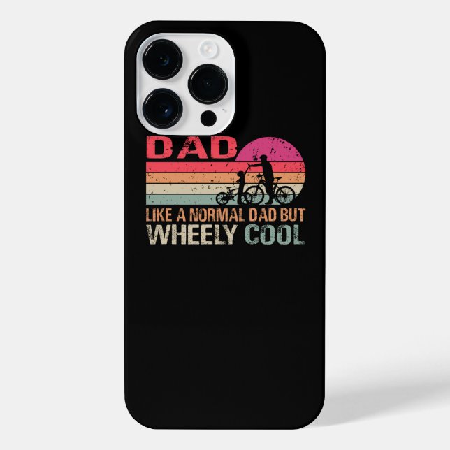 Coque iPhone I'm Biker Papa Fathers Day Wheely Cooler bicycle B (Verso)