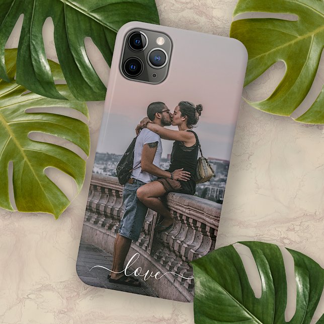 Coque iPhone Image de amoureux personnalisée et texte de citati (Créateur téléchargé)